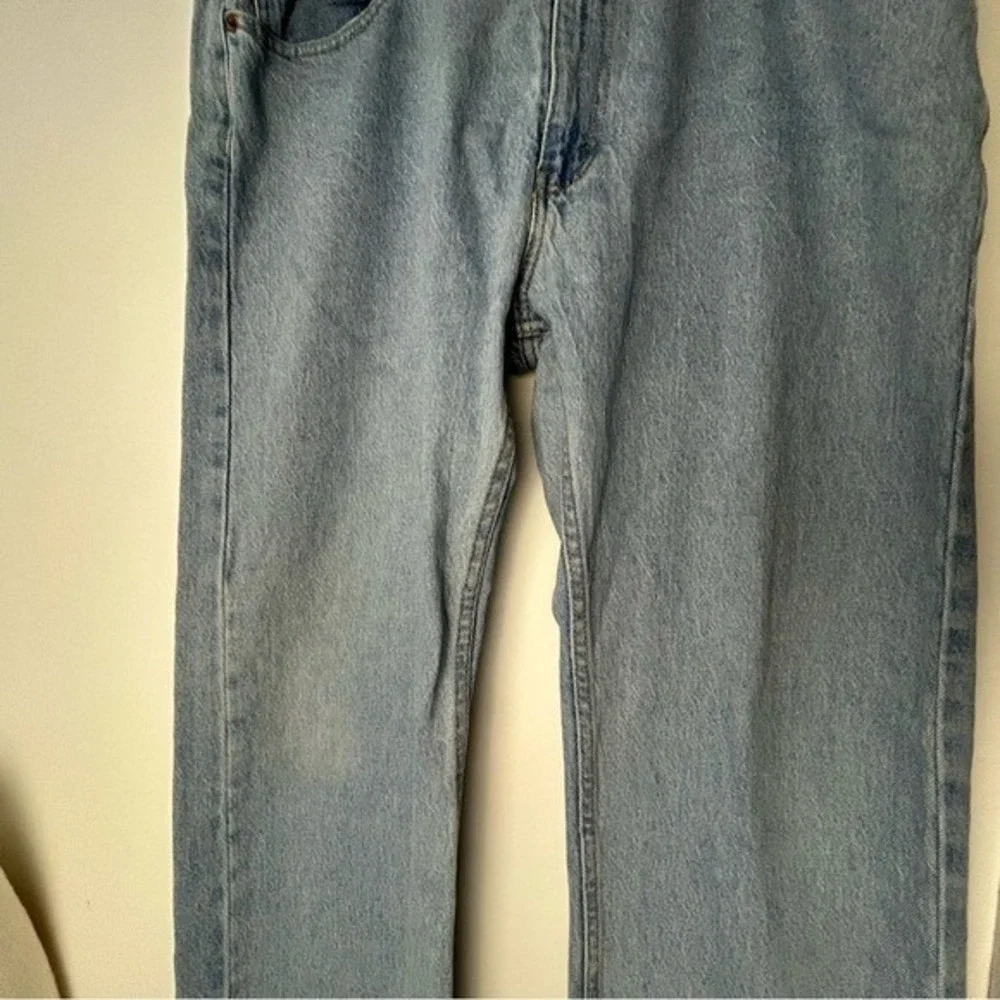 Levi's 505 Light Blue Straight Jeans Timeless‎ Style 38X32 Men's
